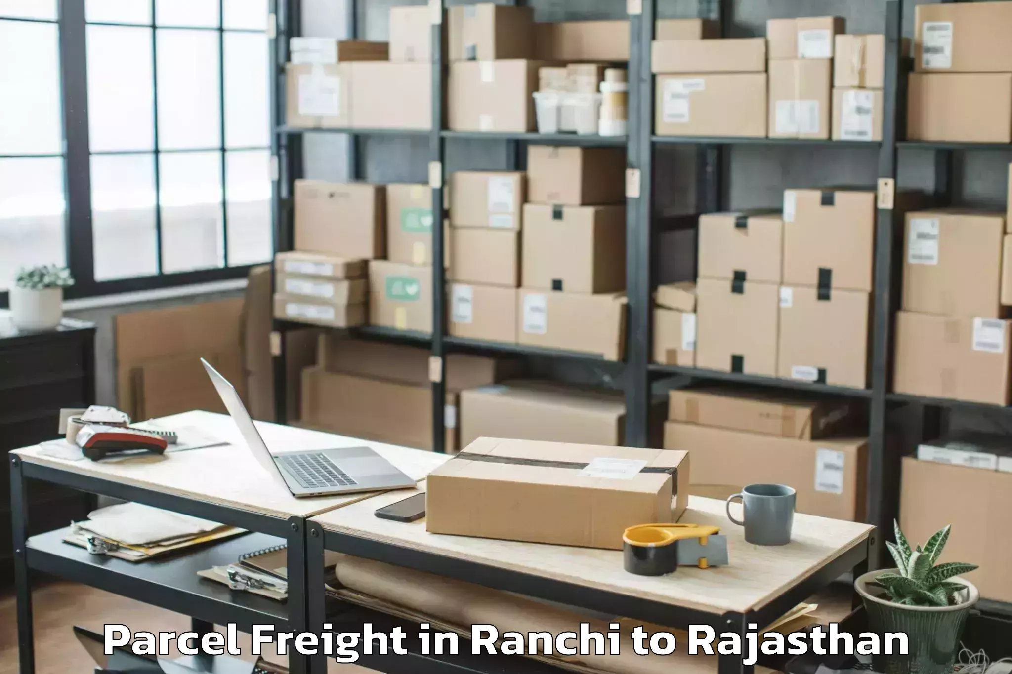 Top Ranchi to Jhadol Parcel Freight Available